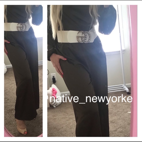 Vintage Pants - Gorgeous vintage  army green satiny jumpsuit 80’s perfect condition!